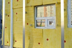 attic insulation, with window and steal bars