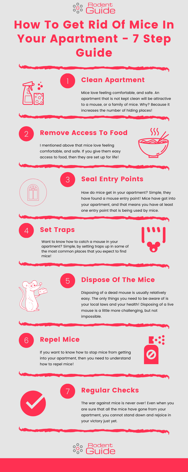 How To Get Rid Of Mice In Apartment Infographic