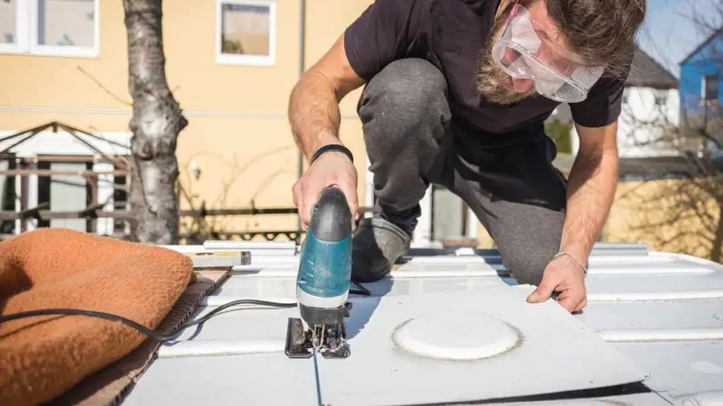 camper roof fixing