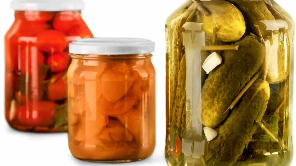food stored in glass containers