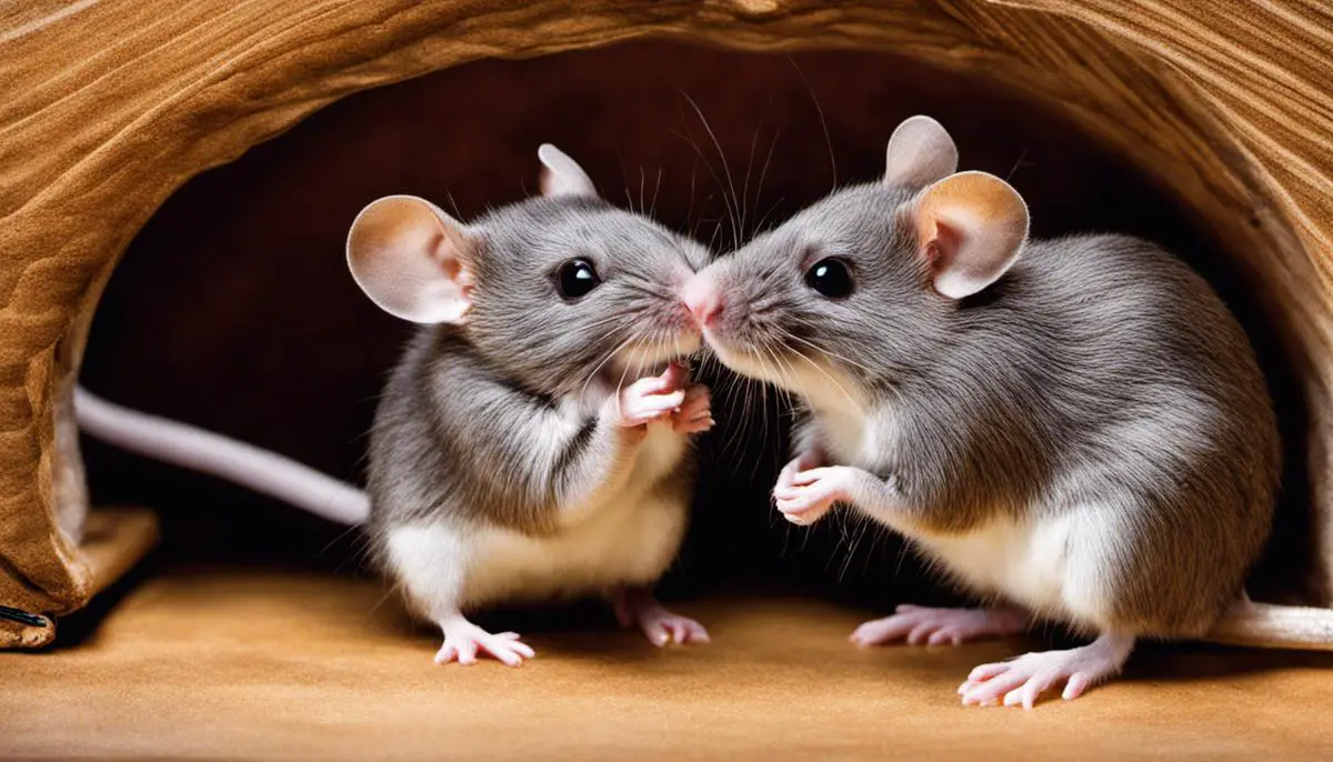 Image describing the unique characteristics of mice for someone visually impaired
